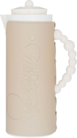 Royal7 Plastic Alsaif Gallery Thermos, 1 liter, embossed leather - beige product image 1