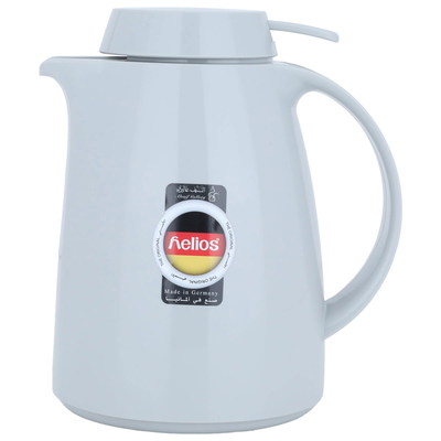 ترمس هيليوز، 300 مل، حافظة داخلية زجاج، هيكل خارجي بلاستيك - رمادي غامق product image 1