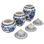 Al Saif Gallery porcelain vase set, 3 pieces - white product image 2