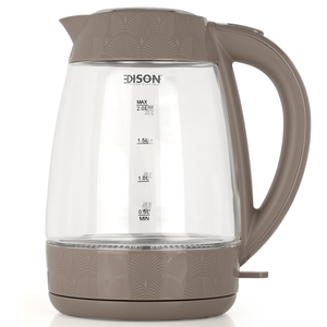 Edison glass kettle, 2200 Watt, 2 Liter - Black product image