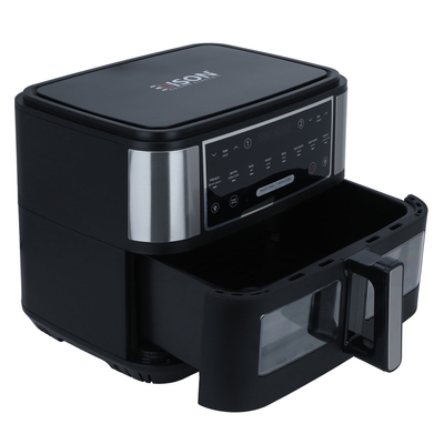 Edison Double Air Fryer, 10L, 2600W, 8 Functions, SAF-5515DTW - Black product image 3