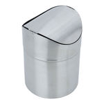 Al Saif Gallery Steel Trash Can, Lid - Silver product image 1