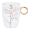 Al Saif Gallery porcelain mug, 200 ml, golden-white tree pattern product image 1