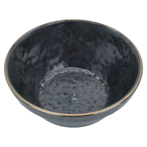 Al Saif Gallery porcelain soup bowl, 12 cm, gold-black line product image