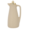 Timeless plastic thermos, 1 liter, squeeze - beige product image 1