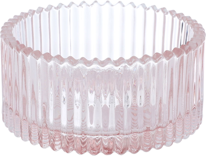 Al Saif Gallery Glass Cup, 10.5 x 10.5 x 13 cm, Round - Light Pink product image 4