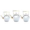 Sulaiman Steel Al Saif Gallery Jug Set, 1.2, 1.6, 2.0 Liter, 3 Pieces, Gold-Silver Handle product image 1