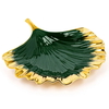 Al Saif Gallery porcelain dessert serving dish, 11 inches, large - green product image 1