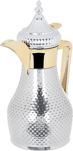 Steel Elegance Tamim Dallah, 1 litre, with gilded handle, pressure - silver product image 2