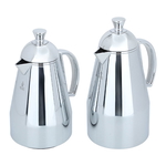 Al Saif Gallery Ruwaida Steel Thermos Set, 2 Pieces, 0.7/1 Liter - Silver product image 2