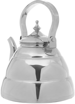 Alsaif Plus Marhaba Diriyah Dallah and Tea Pot Steel, 2 pieces, 1.4/2 litres, large - silver product image 6