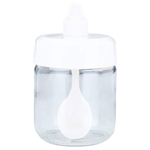 علبة زجاج السيف غاليري، مع ملعقة، بغطاء - شفاف product image 1