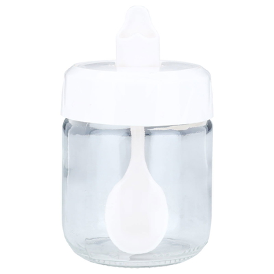 علبة زجاج السيف غاليري، مع ملعقة، بغطاء - شفاف product image 1