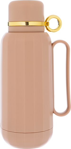 Al Saif Gallery Rahal Plastic Thermos, 1 Liter - Light Brown product image