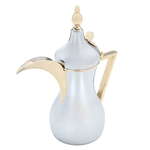 Dallah Steel Al Saif Gallery Sulaiman, 40 ounces, gold-silver handle product image 2