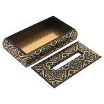 Al Saif Gallery Wooden Tissue Box, Engraved - Black product image 2