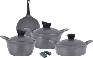 Al Saif Gallery granite cookware set, 7 pieces - grey product image