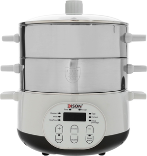 Edison Steam Cooker, 15L, 1600W, 6 Functions, Digital - Silver product image