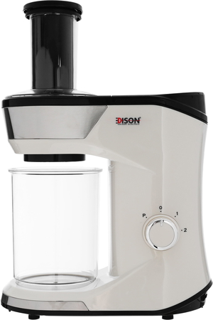 Edison food processor + blender, 0.6 litres, 300 watts, 2 speeds - white product image