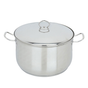 Laura Al Saif Gallery Steel Pot, 26 cm - Silver product image