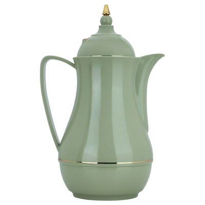 Rotpont thermos, 1 liter, glass inner container, plastic outer shell - green product image 1