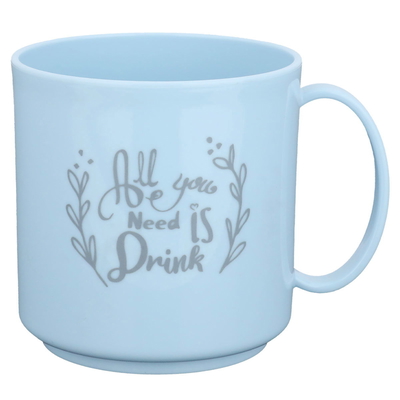 Al Saif Gallery Plastic Mug, 450 Ml - Light Blue product image 1