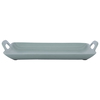 Al Saif Gallery painted iron serving topper, 36 x 22.5 x 3.5 cm, rectangle - light green product image 2