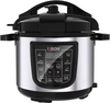 Edison Gt609-W Electric Pressure Cooker Steel, 1000 Watt, 6 Liter, Granite Inner Pot, 10 Functions - Black Silver product image 2