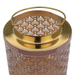 Al Ain Andalusia Indian steel lantern, 16 x 16 x 19 cm, hand hold, cylindrical - gold product image 3