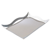 Tofaria Al Saif Gallery steel presentation, 41 x 39 x 4 cm, rectangle - silver product image 2