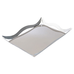 Tofaria Al Saif Gallery steel presentation, 41 x 39 x 4 cm, rectangle - silver product image 2