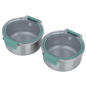 Al Saif Gallery Steel Food Container Set, 200 ml, 6.7 inches, 2 pieces - Silver product image