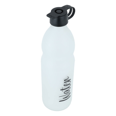 HASCEVHER Glass Bottle with Black Lid, 1 Liter - Ice product image 2