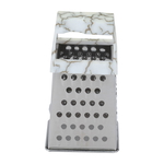 Al Saif Gallery steel grater, with plastic handle, size 6 - white product image 4