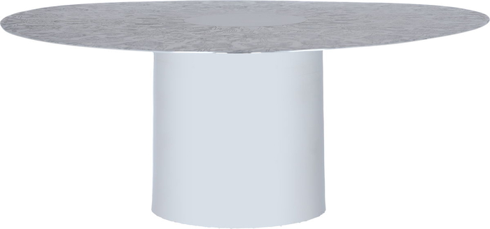 Al Saif Gallery steel cake stand, 12 x 30 cm, round, engraved with base - silver product image 2