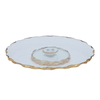 Al Saif Gallery glass dessert serving stand, 33x33x4.5 cm, circular, with movable base - clear product image 2