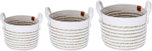 Al Saif Gallery Wicker Baskets Set, 3 Pieces - Beige product image