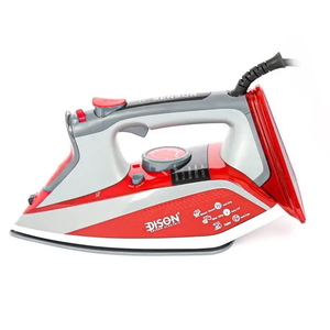 Edison AJ2089R Ceramic Steam Iron, 350ml, 2200W, 304 x 120 x 162mm - Red product image