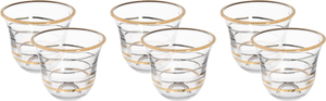 Al Saif Gallery Glass Cupssaucers Set, 6 Pieces, 60 Ml - Clear product image