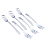 Al Saif Gallery Sola Steel Sweet Fork Set, 6 Pieces - Silver product image 1