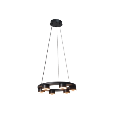 Modern aluminum Mishkati chandelier, 45 cm, 30 watts - black product image 2