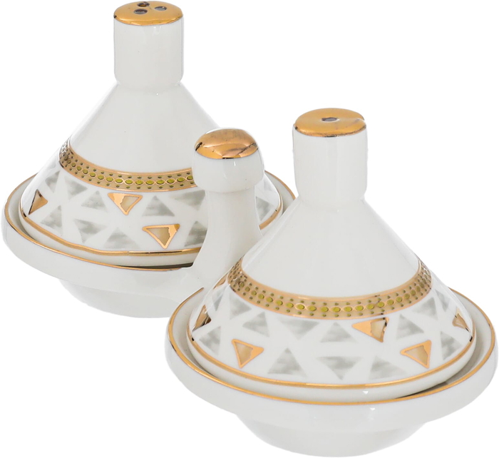 طقم سفرة بورسلان السيف غاليري، 62 قطعة - ابيض ذهبي product image 14