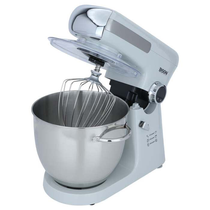 عجانة كهربائية 4×1 استيل إديسون، 2000 واط، 10 لتر، 8 سرعات، FM162 - رمادي product image 6
