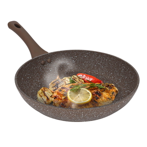 Rocky granite frying pan, 28cm - brown product image