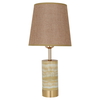 Edison lamp, 32 x 26 x 26 cm, honey marble base - gold/honey product image 1