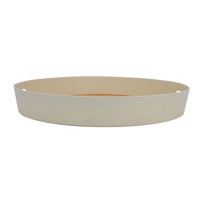 Tofaria Saif Gallery wooden serving tray, 15 inches, round - wooden product image 3