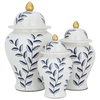 Al Saif Gallery Porcelain Vase Set, 3 Pieces - White And Blue product image 1