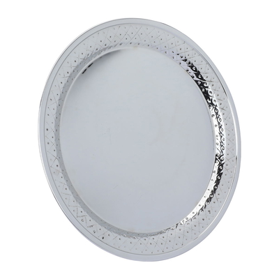 Steel Al Saif Gallery, 50 cm, engraved circle - silver product image 1