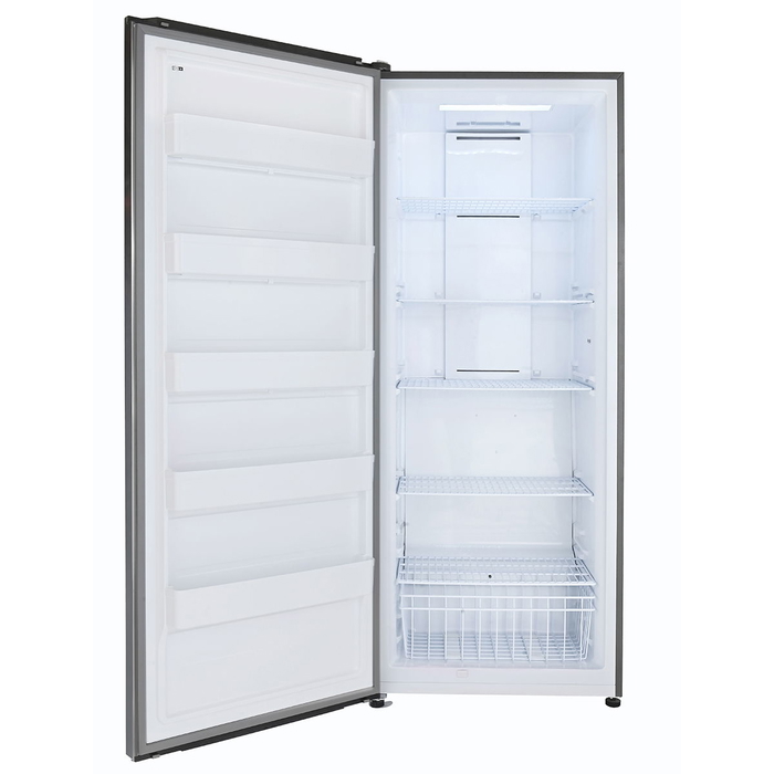 Edison No Frost Refrigerator, 598 litres, 21 feet, freezer conversion feature - silver product image 1