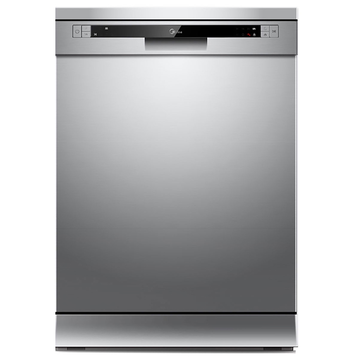 Midea Wqp125201Cs Dishwasher, Led Screen, 12 Places, 7 Programs, Steel - Silver product image 1